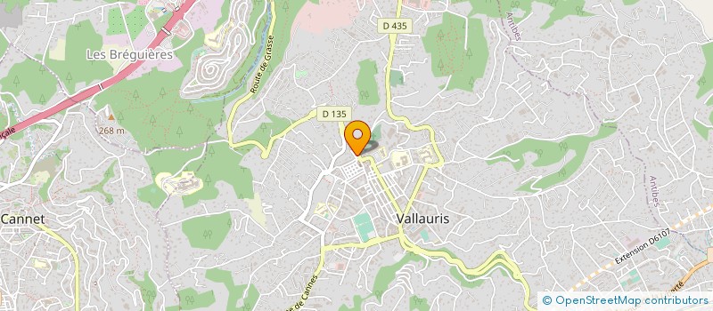 localisation de l'entreprise MONSIEUR ABDELLATIF KACHOUR à VALLAURIS
