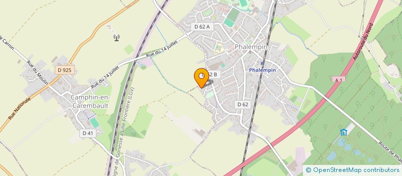 localisation de l'entreprise MONSIEUR ABDELLATIF KAMANE  PHALEMPIN