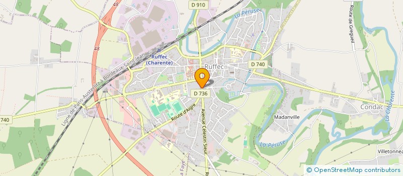 localisation de l'entreprise MONSIEUR ABDELLATIF KARZAZI  RUFFEC