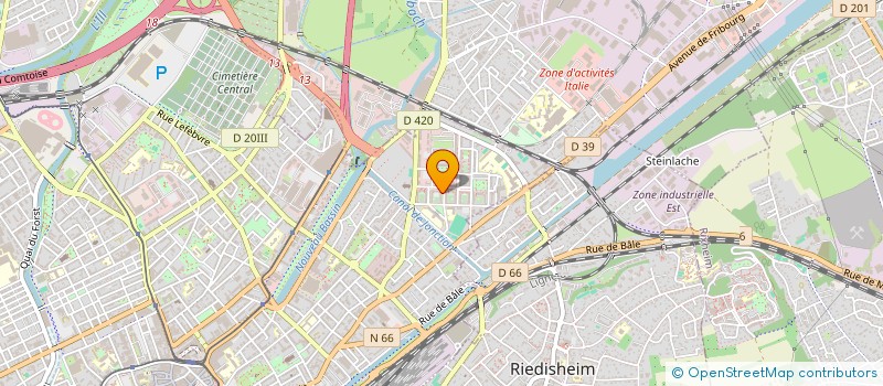 localisation de l'entreprise MONSIEUR ABDELLATIF KOUACHE  MULHOUSE