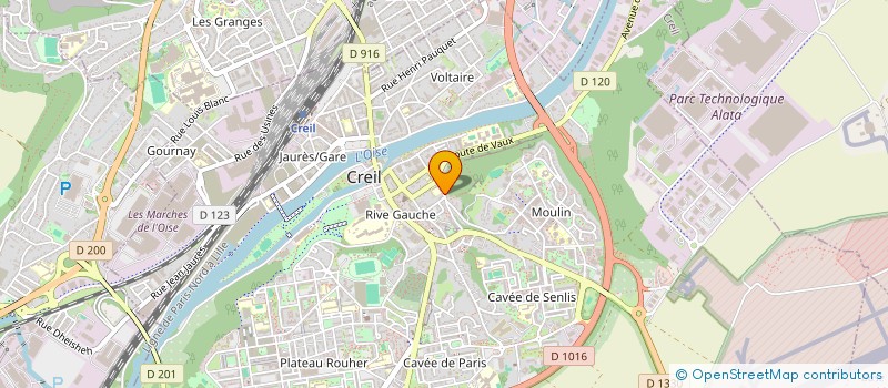 localisation de l'entreprise MONSIEUR ABDELLATIF LAALA  CREIL