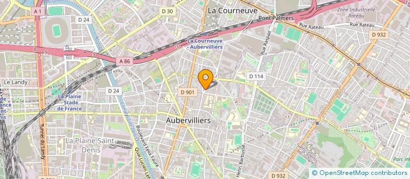 localisation de l'entreprise MONSIEUR ABDELLATIF MADDACH  AUBERVILLIERS