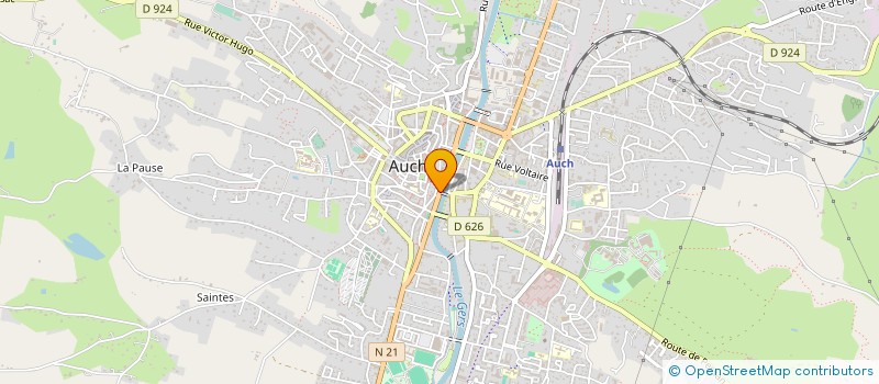 localisation de l'entreprise MONSIEUR ABDELLATIF MESSAOUDI BAZADIR  AUCH