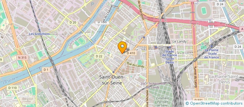 localisation de l'entreprise MONSIEUR ABDELLATIF RADDADI à SAINT-OUEN-SUR-SEINE