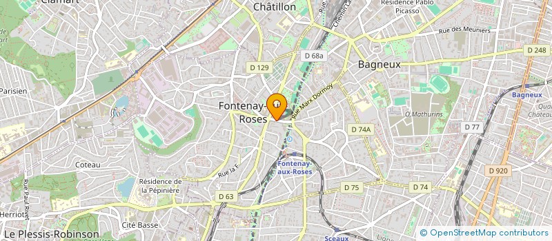 localisation de l'entreprise MONSIEUR ABDELLAZIZ BEN SLAMA à FONTENAY-AUX-ROSES