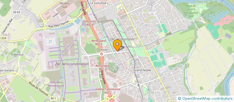 localisation de l'entreprise MONSIEUR ABDELLAZIZ TCHOUKA  BLAGNAC