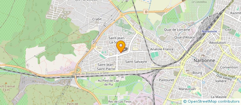 localisation de l'entreprise MONSIEUR ABDELLOUAHEB SISSAOUI à NARBONNE
