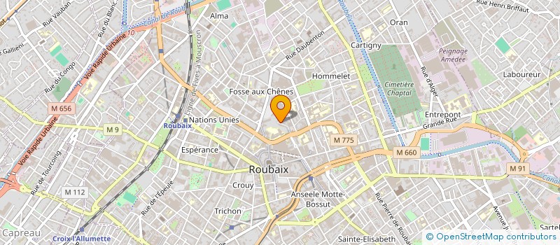 localisation de l'entreprise MONSIEUR ABDELMADJID ACHOUCHE  ROUBAIX