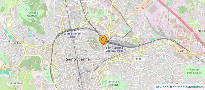 localisation de l'entreprise MONSIEUR ABDELMADJID ACHOUR  SAINT-ETIENNE