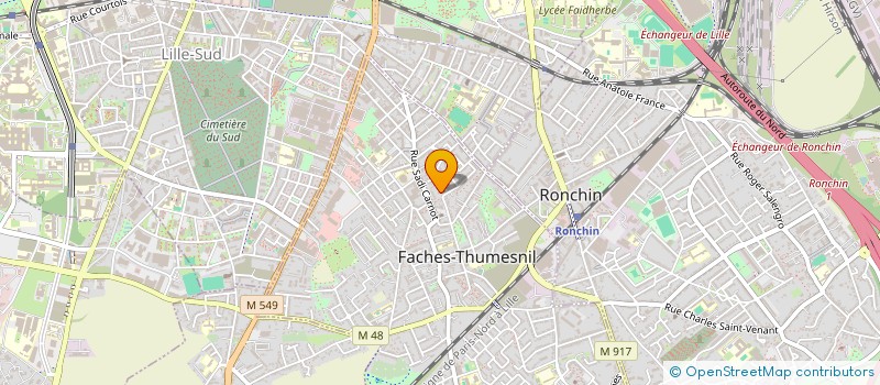 localisation de l'entreprise MONSIEUR ABDELMADJID ALLOUCHE  FACHES-THUMESNIL