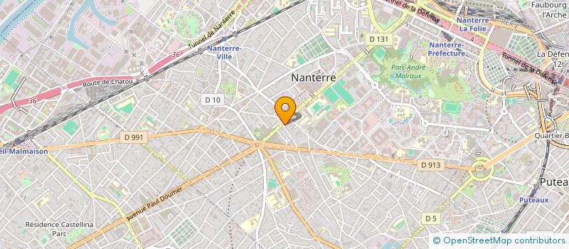 localisation de l'entreprise MONSIEUR ABDELMADJID GREBICI  NANTERRE