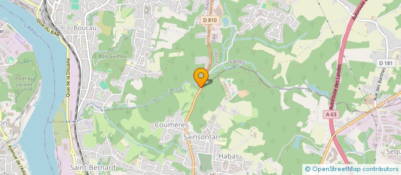 localisation de l'entreprise MONSIEUR ABDELMADJID HASSAD  BAYONNE