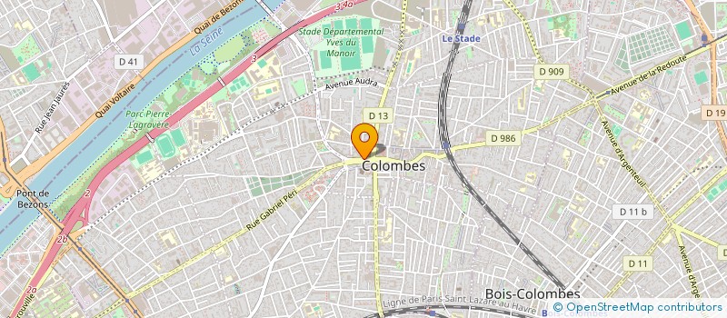 localisation de l'entreprise MONSIEUR ABDELMADJID MOUHALI à COLOMBES