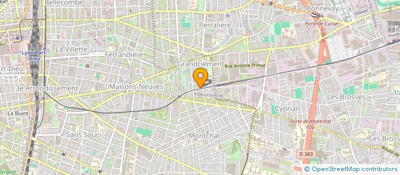 localisation de l'entreprise MONSIEUR ABDELMADJID MOUZAIA  VILLEURBANNE