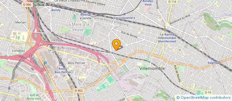 localisation de l'entreprise MONSIEUR ABDELMADJID RAMDANE  VILLEMOMBLE