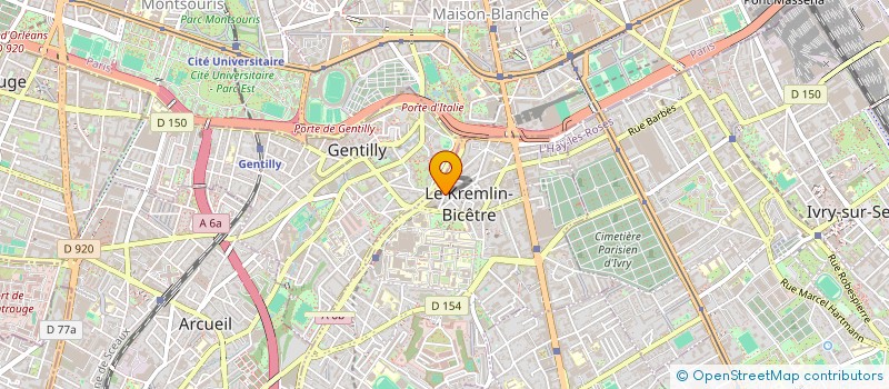 localisation de l'entreprise MONSIEUR ABDELMADJID ZELACI  LE KREMLIN-BICETRE