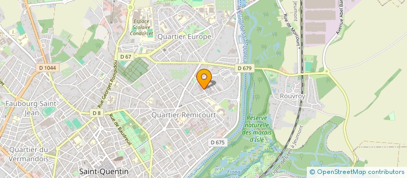 localisation de l'entreprise MONSIEUR ABDELMAJID AIT BRAHIM à SAINT-QUENTIN