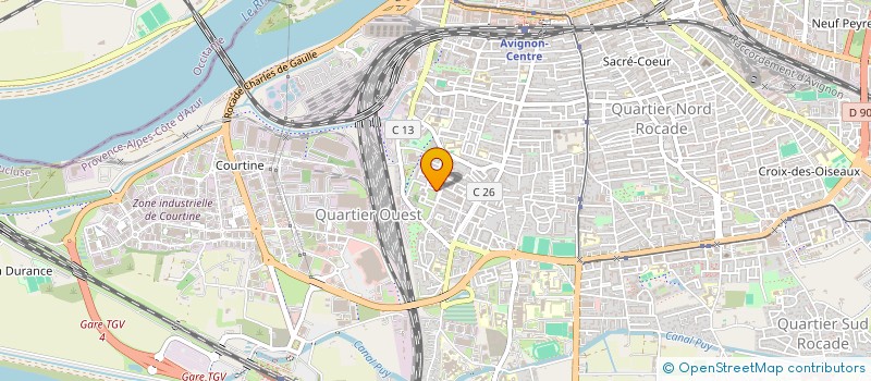 localisation de l'entreprise MONSIEUR ABDELMAJID BAHJI CHAFIK  AVIGNON