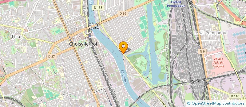 localisation de l'entreprise MONSIEUR ABDELMAJID BALBAL  CHOISY LE ROI