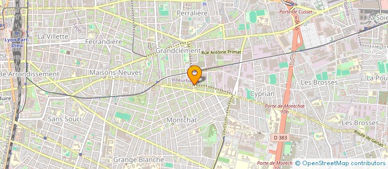 localisation de l'entreprise MONSIEUR ABDELMAJID BEHIH  VILLEURBANNE