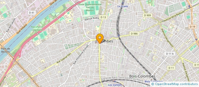localisation de l'entreprise MONSIEUR ABDELMAJID BEL HADJ à COLOMBES