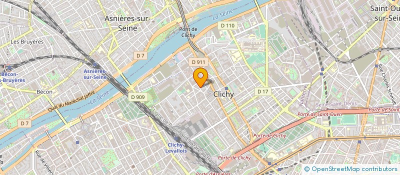 localisation de l'entreprise MONSIEUR ABDELMAJID BENLEHEHILI à CLICHY