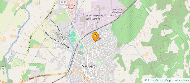 localisation de l'entreprise MONSIEUR ABDELMAJID CHAARANE  VAUVERT