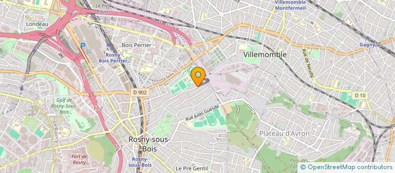 localisation de l'entreprise MONSIEUR ABDELMAJID CHOUKRI à ROSNY-SOUS-BOIS