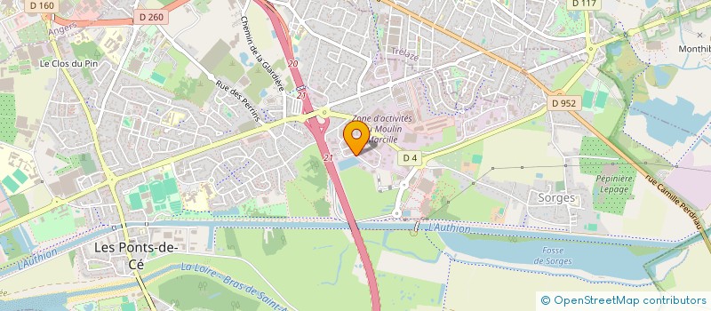 localisation de l'entreprise MONSIEUR ABDELMAJID DHOUIBI  LES PONTS-DE-CE