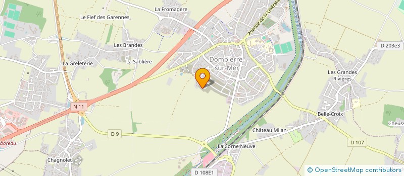 localisation de l'entreprise MONSIEUR ABDELMAJID EL AISSATI à DOMPIERRE-SUR-MER