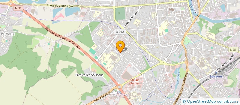 localisation de l'entreprise MONSIEUR ABDELMAJID EL GHOUT DECHANI à SOISSONS