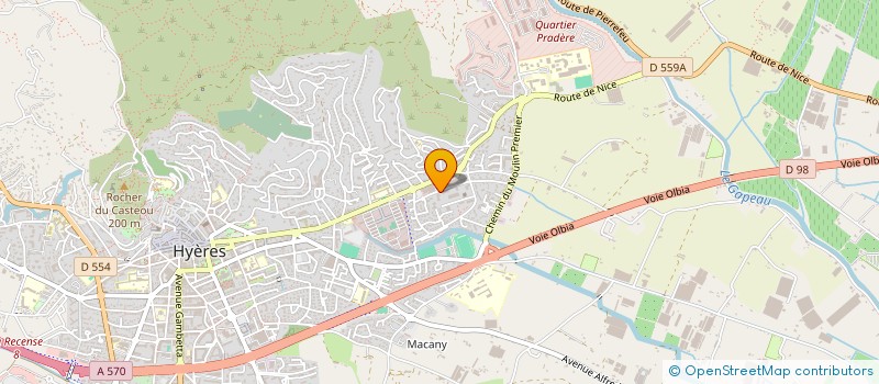 localisation de l'entreprise MONSIEUR ABDELMAJID GRIOUI à HYERES