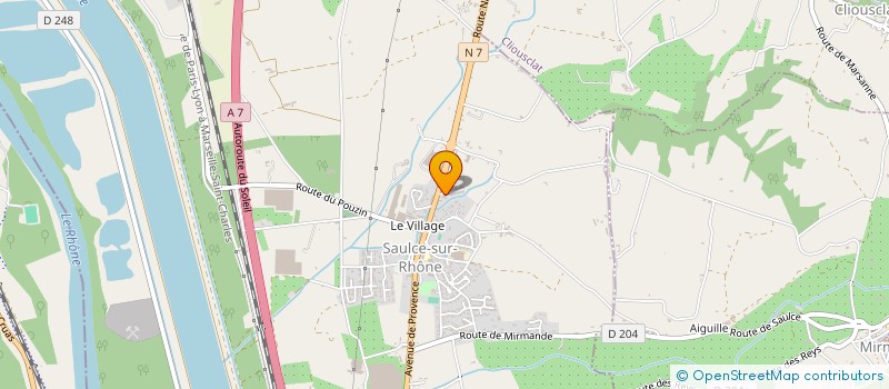 localisation de l'entreprise MONSIEUR ABDELMAJID HDHIRI  SAULCE-SUR-RHONE