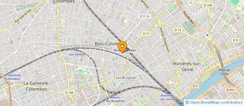 localisation de l'entreprise MONSIEUR ABDELMAJID LACHHEB à BOIS-COLOMBES