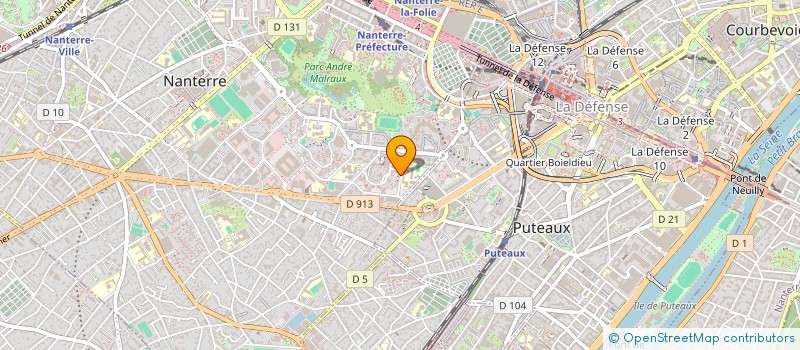 localisation de l'entreprise MONSIEUR ABDELMAJID LOULI  NANTERRE