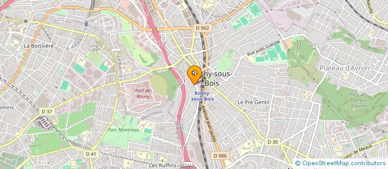 localisation de l'entreprise MONSIEUR ABDELMAJID MAZOUZI  ROSNY-SOUS-BOIS