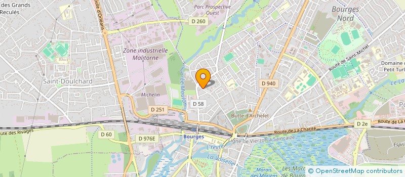 localisation de l'entreprise MONSIEUR ABDELMAJID OUBRAHIM  BOURGES