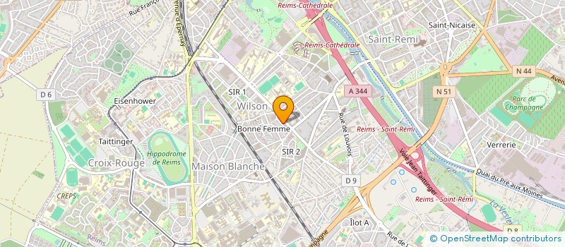 localisation de l'entreprise MONSIEUR ABDELMAJID OURDANE  REIMS