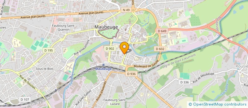 localisation de l'entreprise MONSIEUR ABDELMAJID ZAOUI  MAUBEUGE