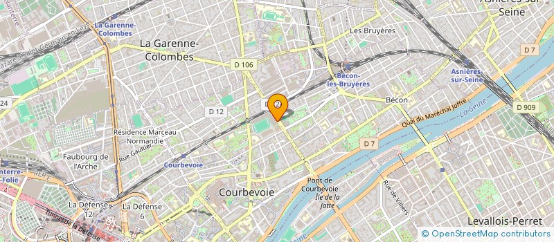 localisation de l'entreprise MONSIEUR ABDELMALEK ASSAM à COURBEVOIE
