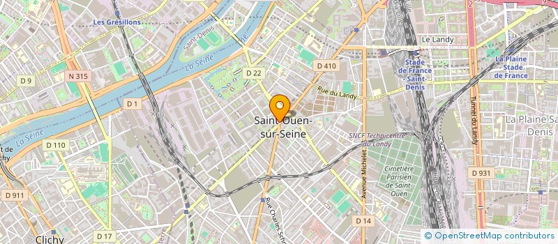 localisation de l'entreprise MONSIEUR ABDELMALEK ATMANE à SAINT-OUEN-SUR-SEINE