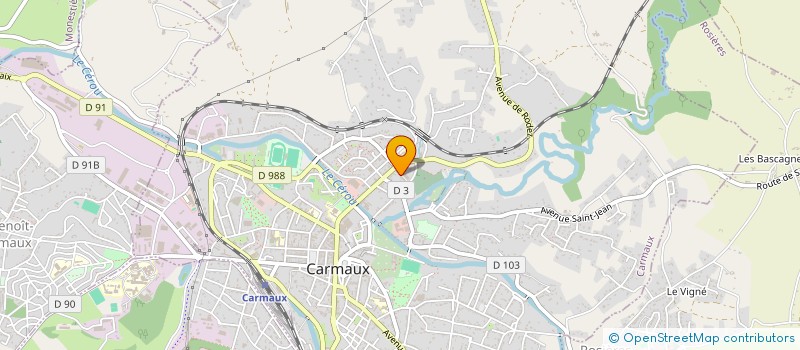 localisation de l'entreprise MONSIEUR ABDELMALEK BACHIRI  CARMAUX