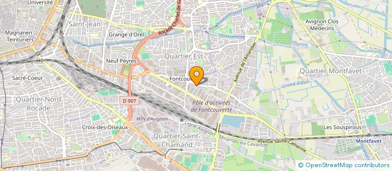 localisation de l'entreprise MONSIEUR ABDELMALEK BENHAMMOU  AVIGNON