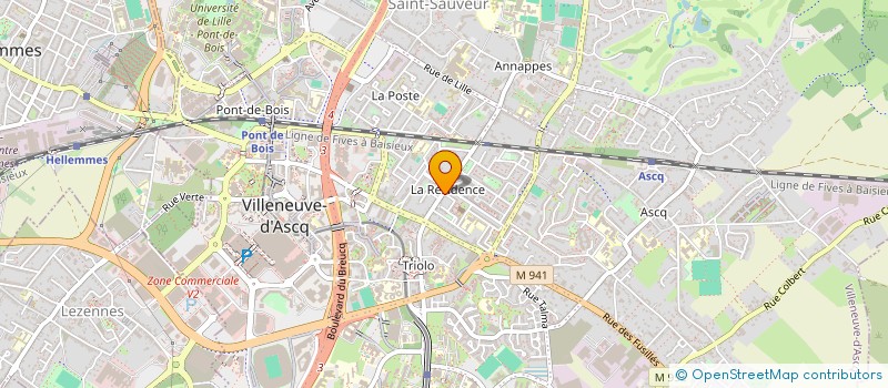 localisation de l'entreprise MONSIEUR ABDELMALEK BOUKHANA à VILLENEUVE-D'ASCQ