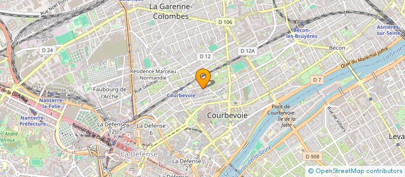 localisation de l'entreprise MONSIEUR ABDELMALEK DAOUADJI à COURBEVOIE
