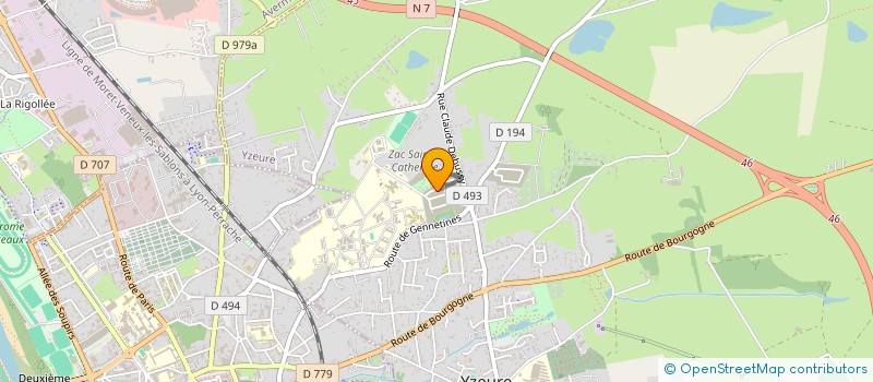 localisation de l'entreprise MONSIEUR ABDELMALEK HACHANI  YZEURE