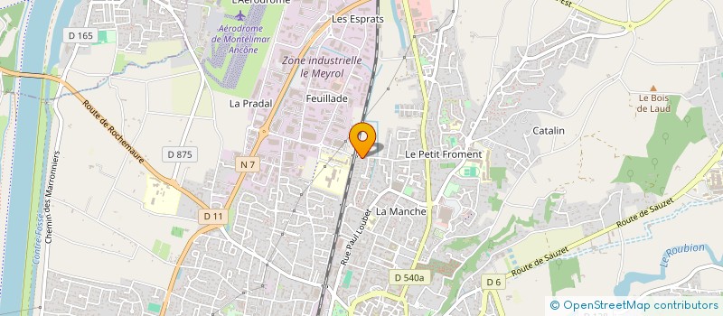 localisation de l'entreprise MONSIEUR ABDELMALEK HALKOUM  MONTELIMAR