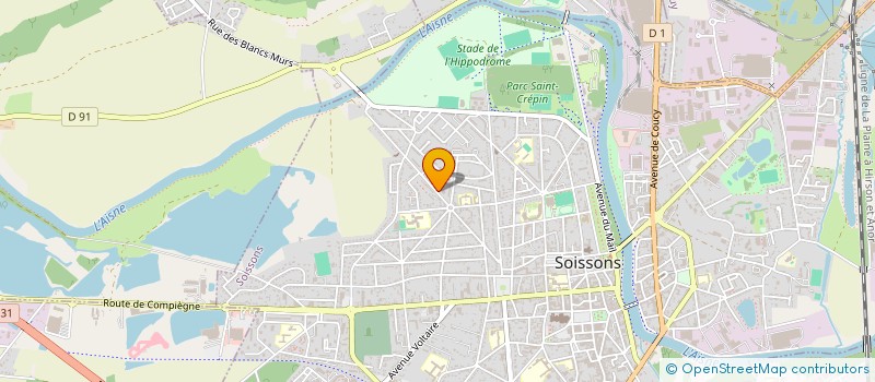 localisation de l'entreprise MONSIEUR ABDELMALEK LEMITI à SOISSONS