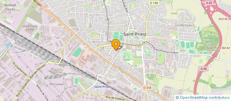 localisation de l'entreprise MONSIEUR ABDELMALEK MDIMAGH  SAINT-PRIEST