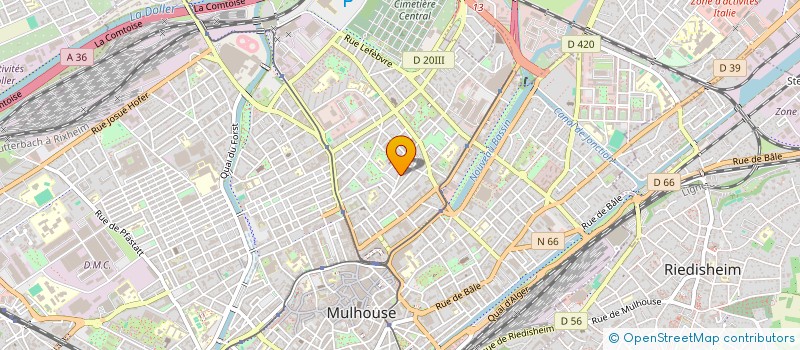 localisation de l'entreprise MONSIEUR ABDELMALEK SELMOUNE  MULHOUSE